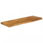 Preview: Tischplatte mit Baumkante 120x40x3,8 cm Massivholz Mango