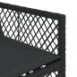 Preview: 13-tlg. Garten-Essgruppe mit Kissen Schwarz Poly Rattan
