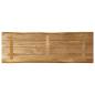 Preview: Tischplatte mit Baumkante 140x40x2,5 cm Raues Mango Massivholz