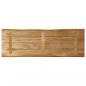 Preview: Tischplatte mit Baumkante 110x40x2,5 cm Raues Mango Massivholz