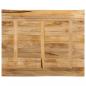 Preview: Tischplatte mit Baumkante 110x80x2,5 cm Raues Mango Massivholz