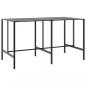 Preview: Bartisch Schwarz 200x100x110 cm Pulverbeschichteter Stahl