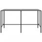 Preview: Bartisch Schwarz 200x100x110 cm Pulverbeschichteter Stahl
