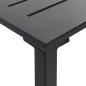 Preview: Bartisch Schwarz 200x100x110 cm Pulverbeschichteter Stahl