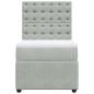 Preview: Boxspringbett mit Matratze Hellgrau 80x200 cm Samt