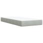 Preview: Boxspringbett mit Matratze Hellgrau 80x200 cm Samt