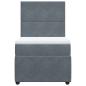 Preview: Boxspringbett mit Matratze Dunkelgrau 90x190 cm Samt