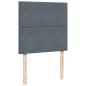 Preview: Boxspringbett mit Matratze Dunkelgrau 90x190 cm Samt