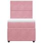 Preview: Boxspringbett mit Matratze Rosa 90x200 cm Samt