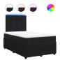 Preview: Boxspringbett mit Matratze Schwarz 120x200 cm Samt