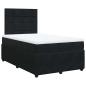 Preview: Boxspringbett mit Matratze Schwarz 120x200 cm Samt