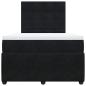 Preview: Boxspringbett mit Matratze Schwarz 120x200 cm Samt