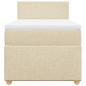 Preview: Boxspringbett mit Matratze Creme 80x200 cm Stoff