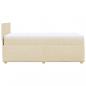 Preview: Boxspringbett mit Matratze Creme 80x200 cm Stoff