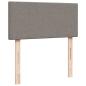 Preview: Boxspringbett mit Matratze Taupe 90x190 cm Stoff