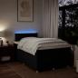 Preview: Boxspringbett mit Matratze Schwarz 120x200 cm Stoff