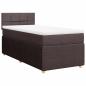 Preview: Boxspringbett mit Matratze Dunkelbraun 90x190 cm Stoff