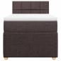 Preview: Boxspringbett mit Matratze Dunkelbraun 90x190 cm Stoff