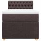 Preview: Boxspringbett mit Matratze Dunkelbraun 90x190 cm Stoff