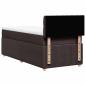 Preview: Boxspringbett mit Matratze Dunkelbraun 90x190 cm Stoff