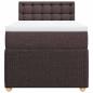 Preview: Boxspringbett mit Matratze Dunkelbraun 90x190 cm Stoff
