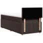 Preview: Boxspringbett mit Matratze Dunkelbraun 90x190 cm Stoff