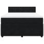 Preview: Boxspringbett mit Matratze Schwarz 160x200 cm Samt
