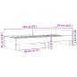 Preview: Bettgestell Betongrau 90x190 cm Holzwerkstoff