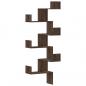 Preview: Wand-Eckregal Braun Eichen-Optik 45x45x147 cm Holzwerkstoff