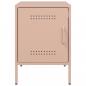 Preview: Nachttisch Rosa 36x39x50,5 cm Stahl