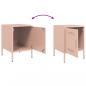 Preview: Nachttisch Rosa 36x39x50,5 cm Stahl