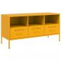 Preview: TV-Schrank Senfgelb 100,5x39x50,5 cm Stahl