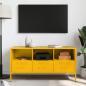 Preview: TV-Schrank Senfgelb 100,5x39x50,5 cm Stahl