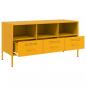 Preview: TV-Schrank Senfgelb 100,5x39x50,5 cm Stahl