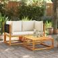 Preview: ARDEBO.de - Garten-Ecksofas mit Kissen 2 Stk. Massivholz Akazie