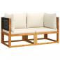 Preview: Garten-Ecksofas mit Kissen 2 Stk. Massivholz Akazie