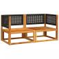 Preview: Garten-Ecksofas mit Kissen 2 Stk. Massivholz Akazie