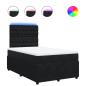 Preview: Boxspringbett mit Matratze Schwarz 120x190 cm Samt