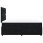 Preview: Boxspringbett mit Matratze Schwarz 120x190 cm Samt