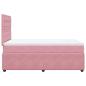 Preview: Boxspringbett mit Matratze Rosa 120x200 cm Samt