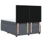 Preview: Boxspringbett mit Matratze Dunkelgrau 140x200 cm Samt