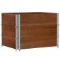 Preview: Pflanzkasten Braun 80x60 cm Massivholz Kiefer