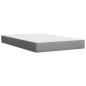Preview: Boxspringbett mit Matratze Hellgrau 120x200 cm Stoff