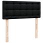 Preview: Boxspringbett mit Matratze Schwarz 120x200 cm Stoff
