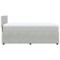 Preview: Boxspringbett mit Matratze Hellgrau 90x200 cm Samt