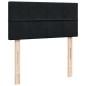 Preview: Boxspringbett mit Matratze Schwarz 90x200 cm Samt