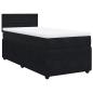 Preview: Boxspringbett mit Matratze Schwarz 90x200 cm Samt