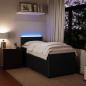 Preview: Boxspringbett mit Matratze Schwarz 90x200 cm Samt