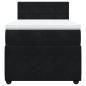 Preview: Boxspringbett mit Matratze Schwarz 90x200 cm Samt