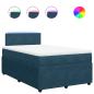Preview: Boxspringbett mit Matratze Blau 120x190 cm Samt